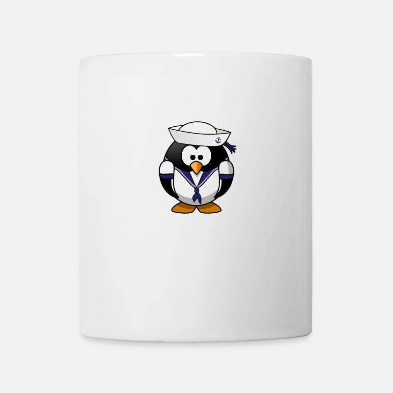 Pingouin avec ancre - Mug blanc - blanc