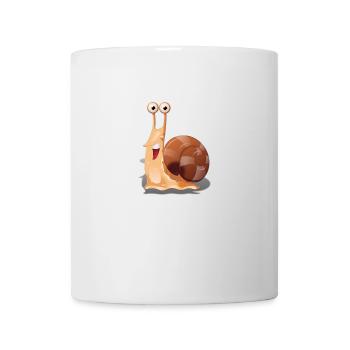 Schnecke klein süß niedlich - Tasse - Weiß - Vorne