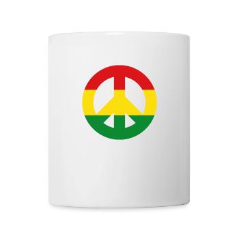Signe de paix reggae - Mug blanc - blanc - Devant