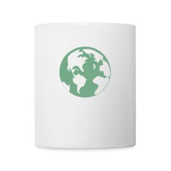 Weltkugel Globus Geschenk Geschenkidee - Tasse - Weiß - Vorne