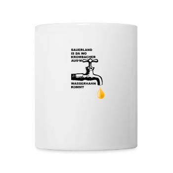 KROMBACHER AUS DEM WASSERHAHN IM SAUERLAND - Tasse - Weiß - Vorne