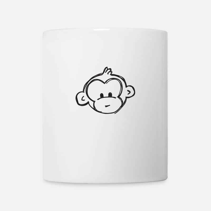 Süßer Affe - Tasse - Weiß