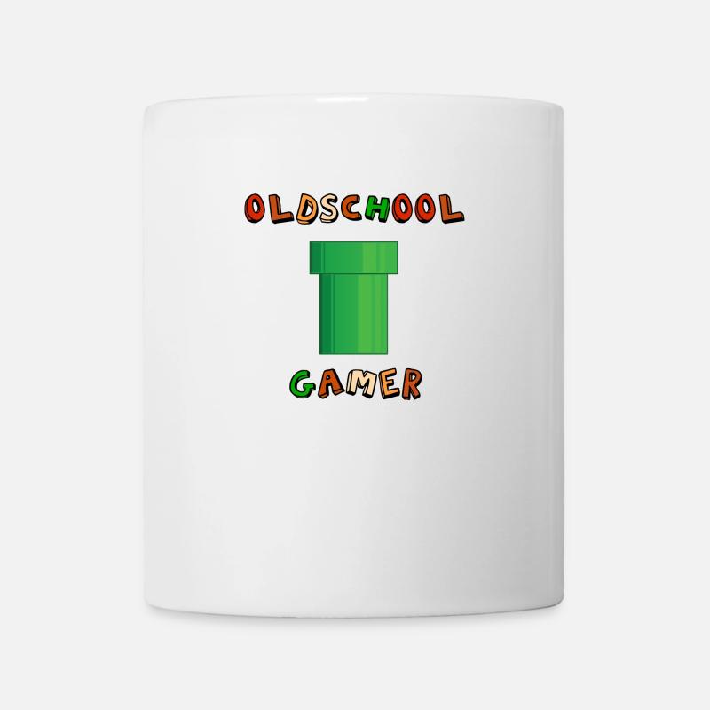 Oldschool Gamer - Retro Gaming Design - Mug - white