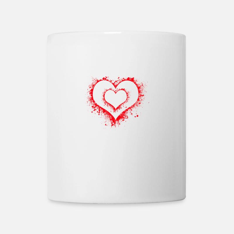 Heart in heart, gift idea - Mug - white