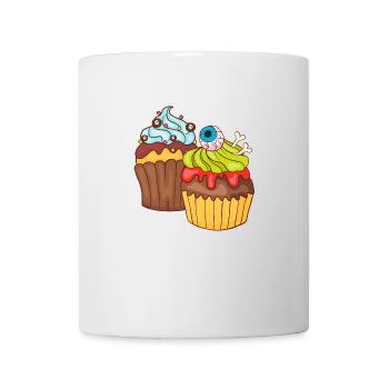 Gâteau au muffin Halloween - Mug blanc - blanc - Devant
