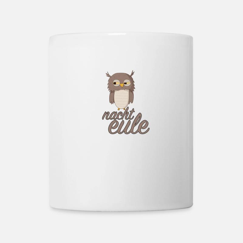 Nachteule - Tasse - Weiß
