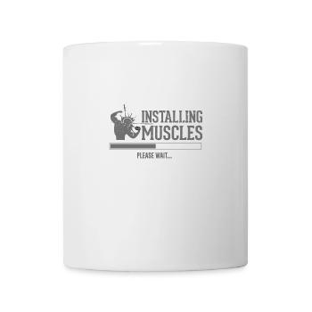 Fitness Muskeln - Tasse - Weiß - Vorne