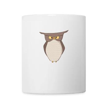 Owl Owl night owl wisdom nature home gift - Mug - white - Front
