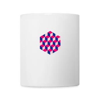 Escher's cubes - Mug blanc - blanc - Devant