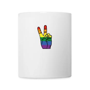 Peace LGBT - Tasse - Weiß - Vorne