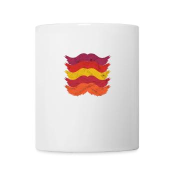 Oberlippenbart Schnauzbart Schnurrbart Geschenk - Tasse - Weiß - Vorne
