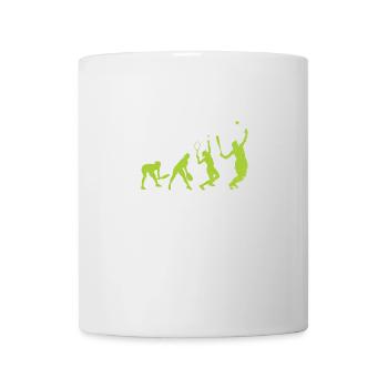 TENNIS EVOLUTION SHIRT LUSTIGES GESCHENK KINDER - Tasse - Weiß - Vorne