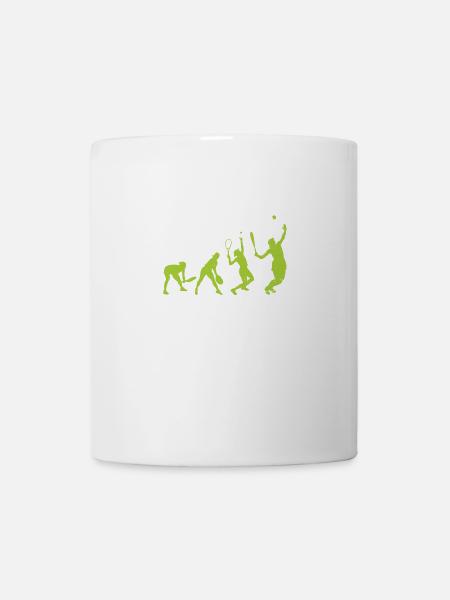 TENNIS EVOLUTION T-SHIRT ENFANTS CADEAUX - Mug blanc - blanc
