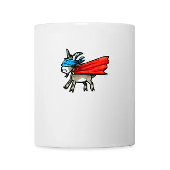Super chèvre Super chèvre Super-héros Cadeau Drôle - Mug blanc - blanc - Devant
