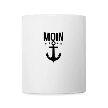 Moin, Anker - Tasse - Weiß - Vorne