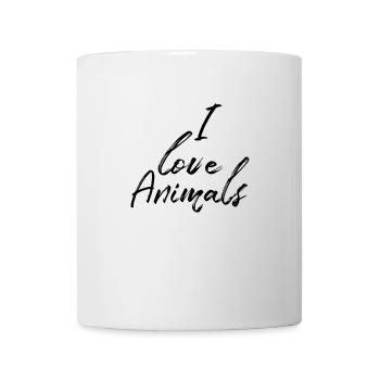 love animals - Mug - white - Front