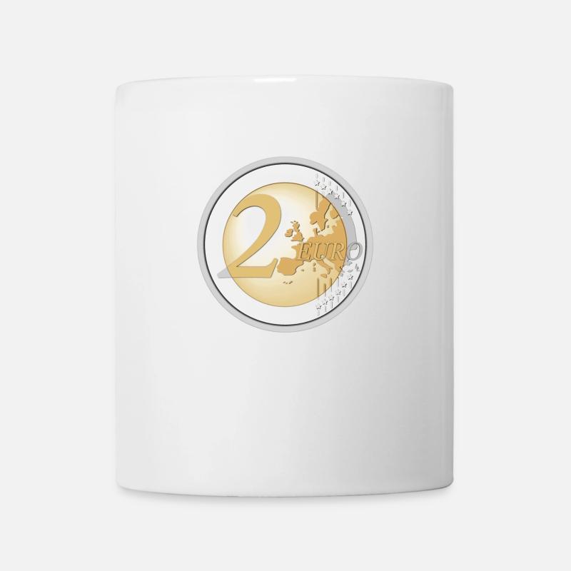 2 € Euro coin - Mug - white