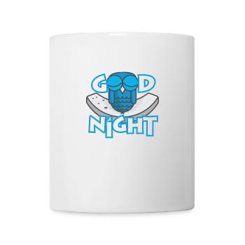 Good night owl close eyes relaxed - Mug - white - Front