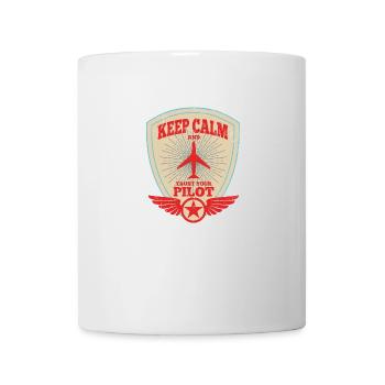 Pilot Luftfahrzeugführer Flugzeug Jet Geschenk - Tasse - Weiß - Vorne