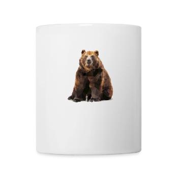 Geometric brown bear - Mug - white - Front