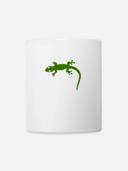 Eidechse - Tasse - Weiß