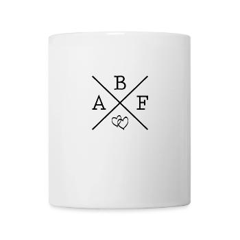 ABF Allerbeste Freunde - Tasse - Weiß - Vorne