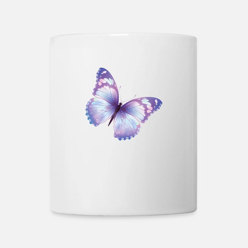 papillon - Mug blanc - blanc