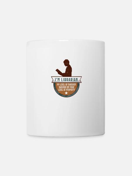 Cadeau de bibliothèque bibliothèque drôle - Mug blanc - blanc