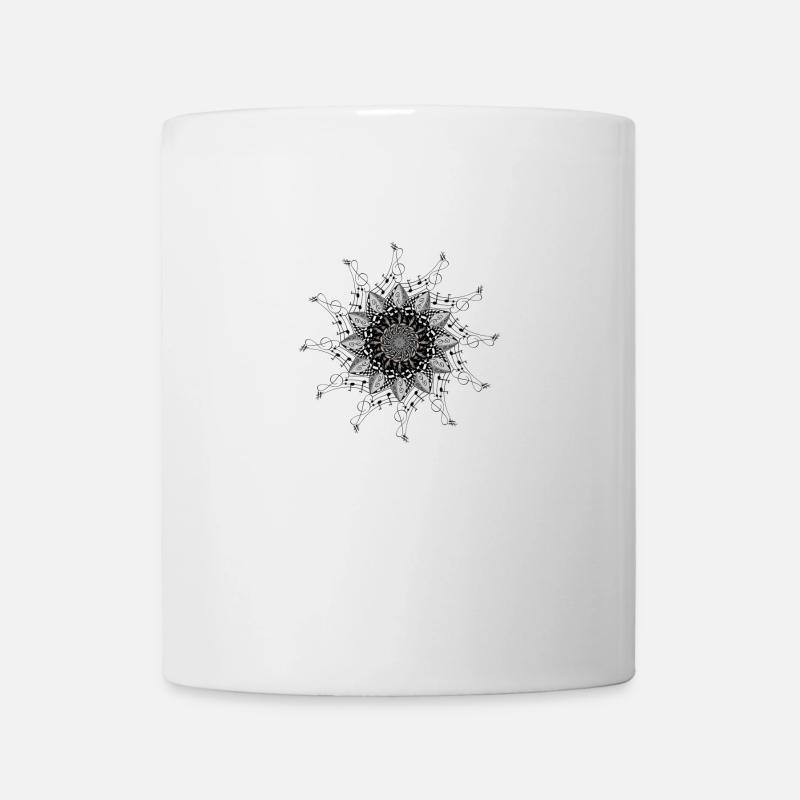 Mandala de musique - Mug blanc - blanc