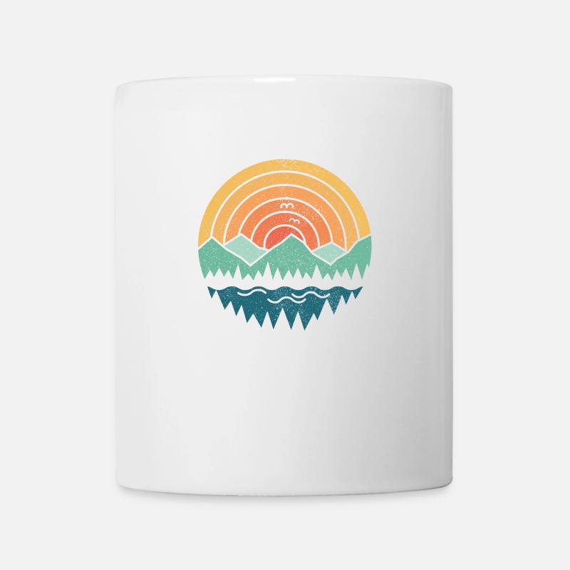 Montagnes Vintage - Mug blanc - blanc