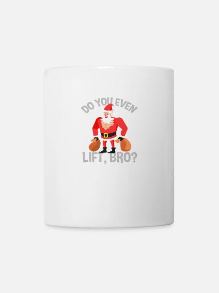 Christmas Santa gym - Mug - white