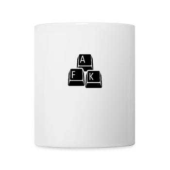 Les joueurs AFK jouent les touches du clavier - Mug blanc - blanc - Devant