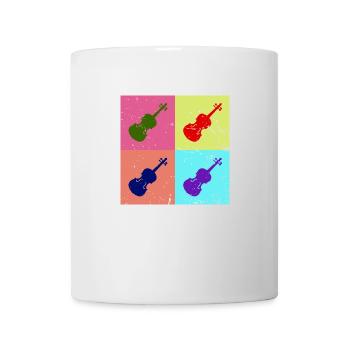 Violin Violin Gift Violinist Pop Art Music - Mug - white - Front