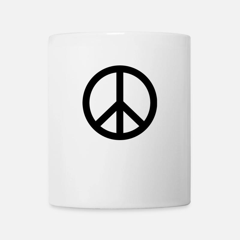 Symbole de la paix - Mug blanc - blanc