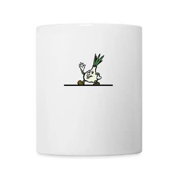 Garlic Knobi Knofi Leek Onion Gift - Mug - white - Front