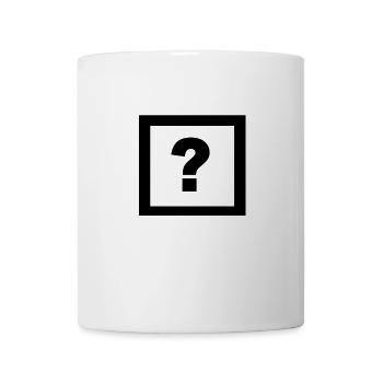 fragezeichen - Tasse - Weiß - Vorne