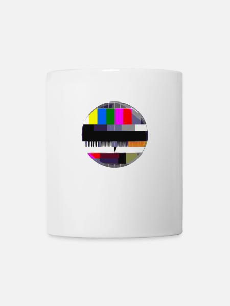 Testimage TV 90's 80's Television Idée cadeau rétro - Mug blanc - blanc