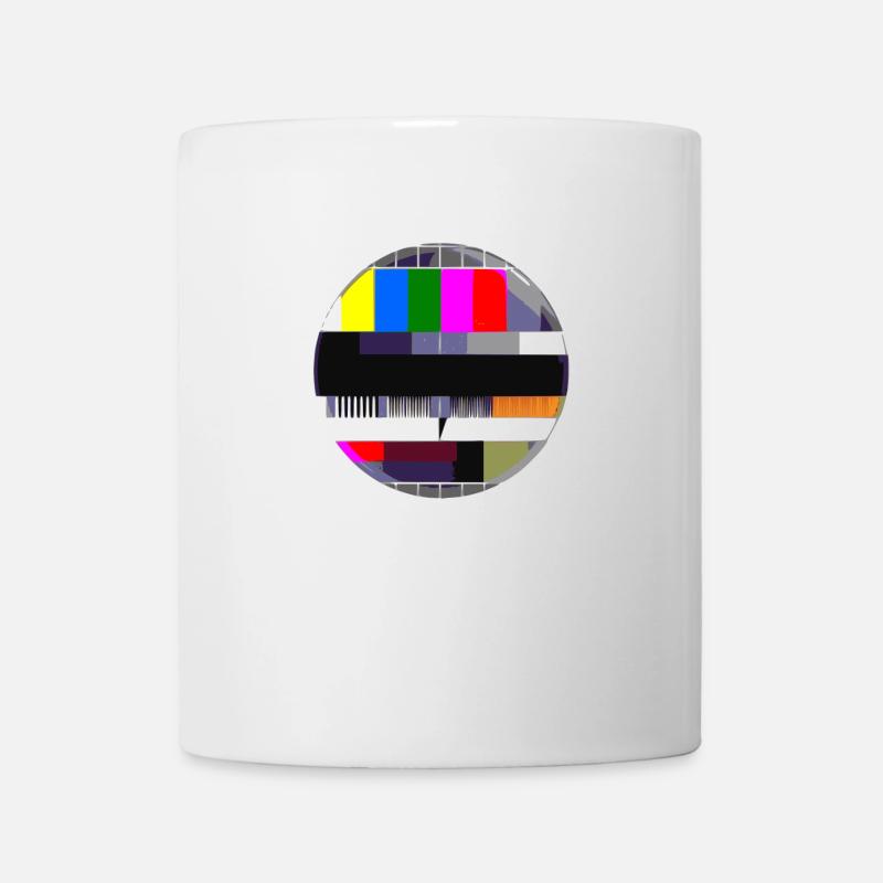 Testimage TV 90's 80's Television Retro Gift Idea - Mug - white