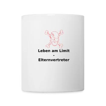 Leben am Limit Elternvertreter (black/white/red) - Tasse - Weiß - Vorne
