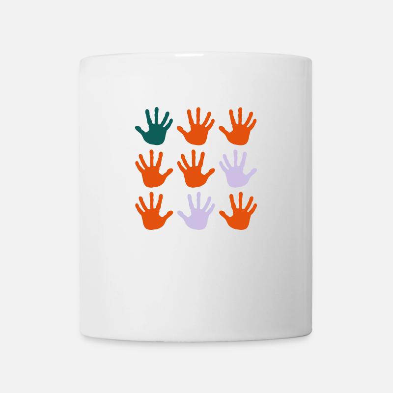 hand prints - Mug - white