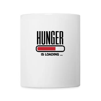 Hunger is loading - Tasse - Weiß - Vorne