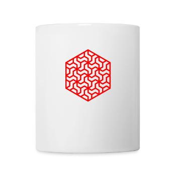 Tangram Fragmenté - Mug blanc - blanc - Devant