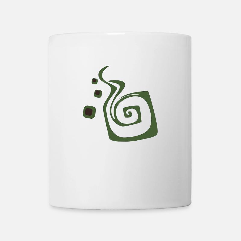 Spirale verte - Mug blanc - blanc
