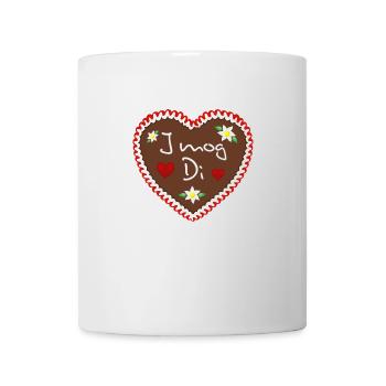 Lebkuchenherz I mog Di rot - Tasse - Weiß - Vorne