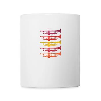 Trompete Trompetenspieler Retro Vintage Geschenk - Tasse - Weiß - Vorne
