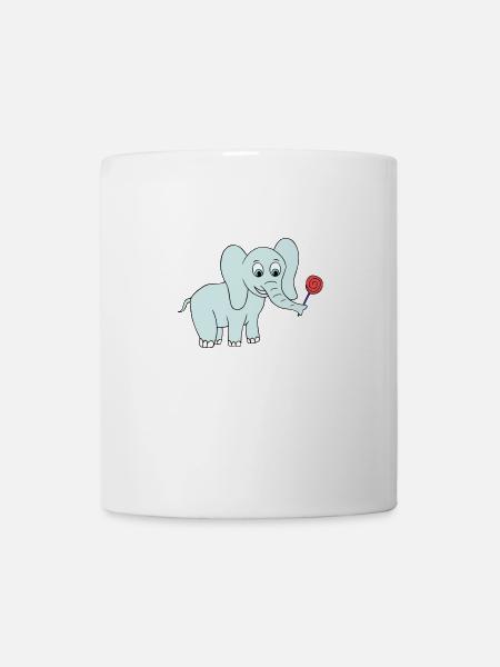 Elephant - Tasse - Weiß