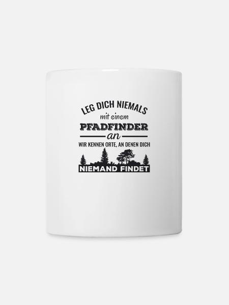 Cooles Pfadfinder T-Shirt - auch für Pullover - Tasse - Weiß