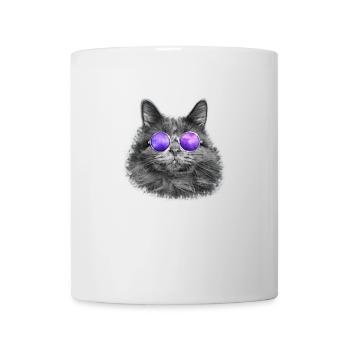 Cool Cat with Sunglasses Cat Funny Gift - Mug - white - Front