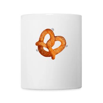 Pretzel - - Gift, Gift Idea - Mug - white - Front