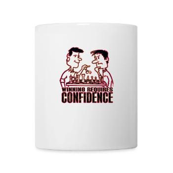 Winning requires confidence - Mug - white - Front